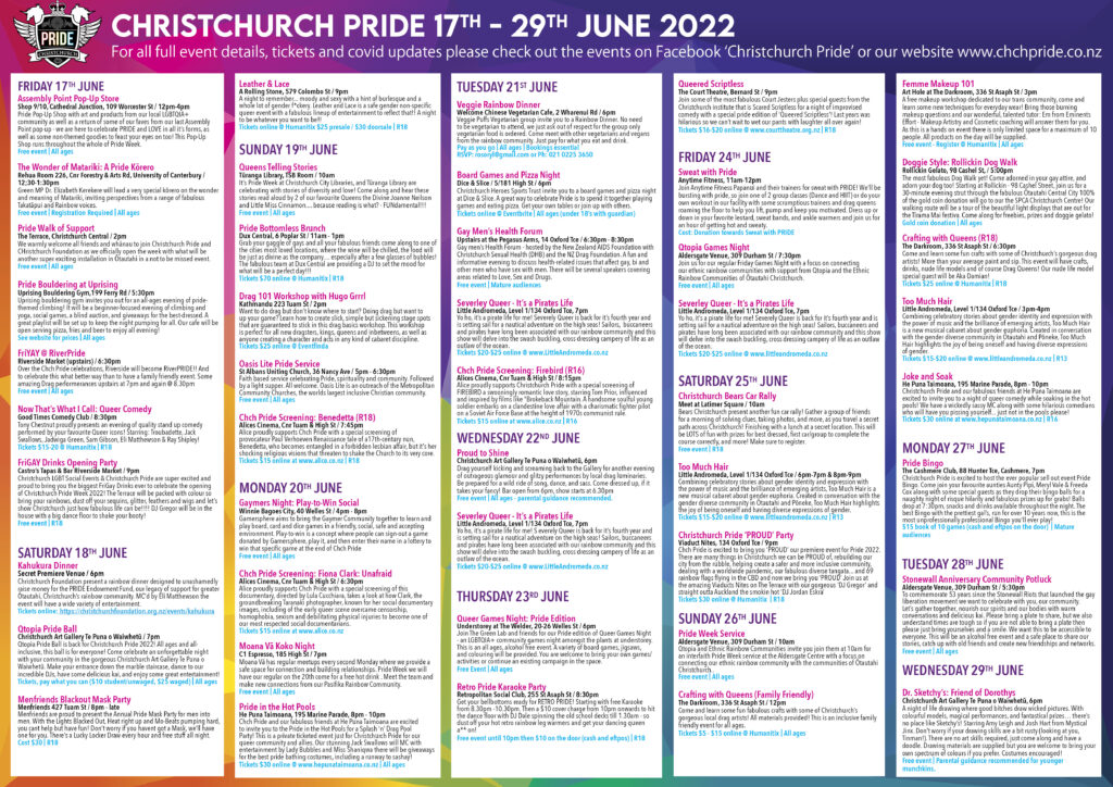 Christchurch Pride 2024 – Chch Pride